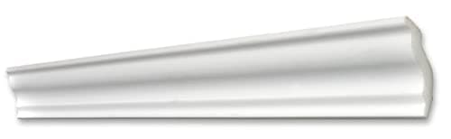 DECOSA Moulure polystyrène blanc 40x45mm pour décoration intérieure 30 pièces 2m