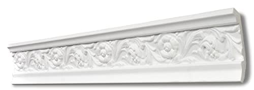 DECOSA Moulure G3 Gracia - Blanc - Pour Murs Intérieurs - Idéale pour Salon ou Chambre - Faible État d'Usure - 20 m de L
