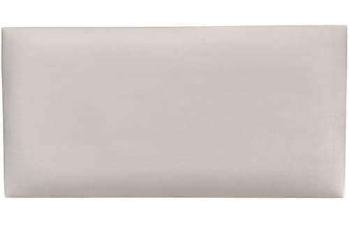 Panneaux muraux 3D Angelo - Pour lit - Noir - Rectangulaire - 80 x 20 cm - Panneaux rembourrés - Coussins muraux — Ivoire