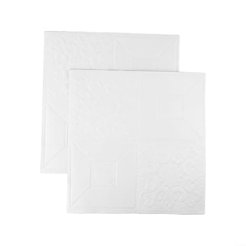 Panneaux muraux 3D en mousse blanc pour décoration maison salon chambre cuisine
