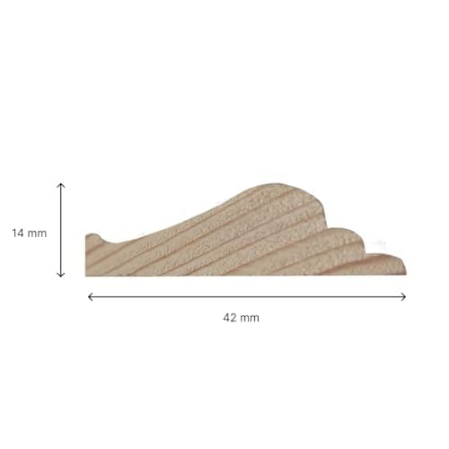 NORDLINGER PRO Pack Moulures Bois Prédécoupées - Pour Portes de 73 et 83 cm - Qualité FSC - Habillage Prestigieux d'Port