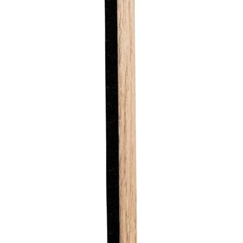 Atmosphera - Panneau Décoratif Tasseaux Bois Colva - 60x60cm - Beige Fond Noir - Réduction du Bruit pour Entrée, Chambre