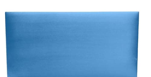 Panneaux muraux 3D Angelo - Pour lit - Noir - Rectangulaire - 80 x 20 cm - Panneaux rembourrés - Coussins muraux — Bleu