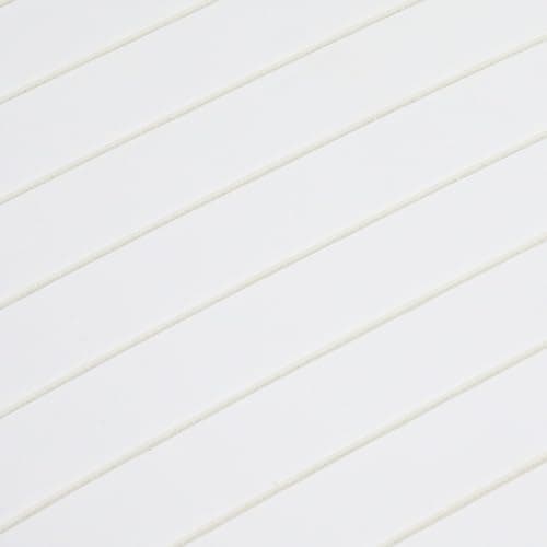 Panneaux muraux 3D autocollants bois 40x40 cm imperméables et résistants - Cuisine et chambre - Blanc pur - Lot de 10 pa