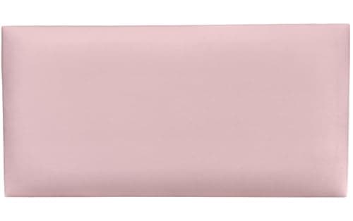 Panneaux muraux 3D Angelo - Pour lit - Noir - Rectangulaire - 80 x 20 cm - Panneaux rembourrés - Coussins muraux — Rose Poudré