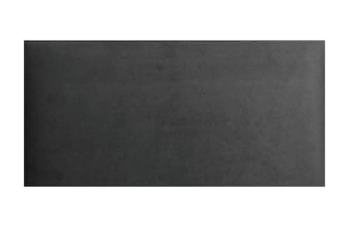 Panneaux muraux 3D Angelo - Pour lit - Noir - Rectangulaire - 80 x 20 cm - Panneaux rembourrés - Coussins muraux