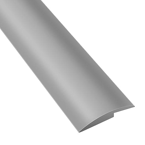 Volumoon Bande de Seuil de Porte en Caoutchouc PVC 2 Mètres (Gris) pour Pente de Seuil de 5 mm, Convient pour Tous les U