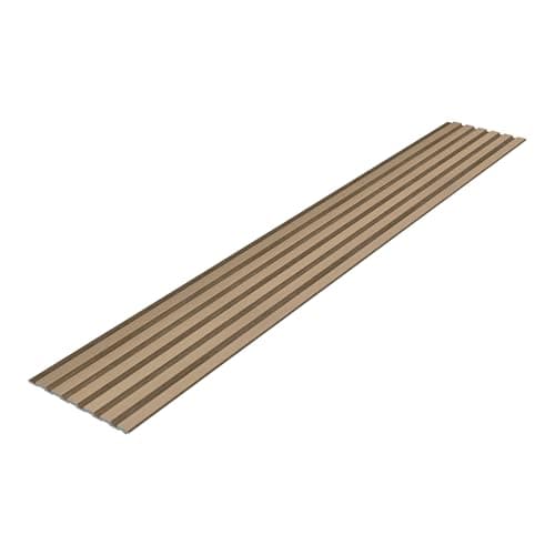 NEU.HOLZ Panneaux Muraux 3D Lattes Décoratives Style Scandinave pour Salon Installation Facile Polystyrène Effet Chêne C