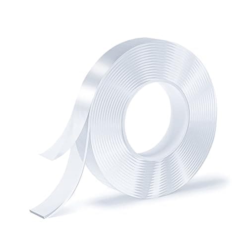 SUTOUG Ruban Adhésif Double Face, Nano-Ruban Réutilisable, Ruban Transparent sans Trace Amovible, Lavable, Adaptable aux
