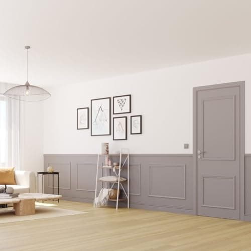 NORDLINGER PRO Kit moulure de soubassement 4m - Moulure murale FSC 100% pour une décoration élégante - Parfait pour donn