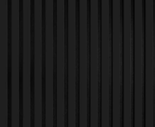 PROVISTON Panneaux muraux acoustiques 3D pour salle de conférence - Isolation sonore avancée - Idéaux pour bureaux ou sa — Noir Mat