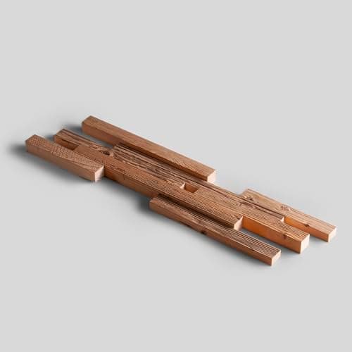 Panneaux muraux en bois recyclé 3D - Décoration murale vintage (1 m²)