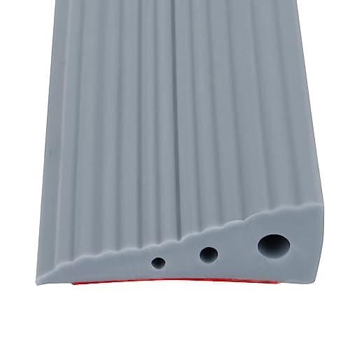 Bandes de transition jackfru 100 cm Largeur 6 cm Hauteur 2 cm - Pour bordure de tapis blanc - Améliore l'accessibilité a — Gris
