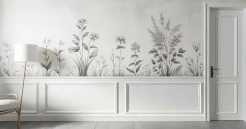 NORDLINGER PRO Kit moulure de soubassement 4m - Moulure murale FSC 100% - Idéal pour décoration intérieure
