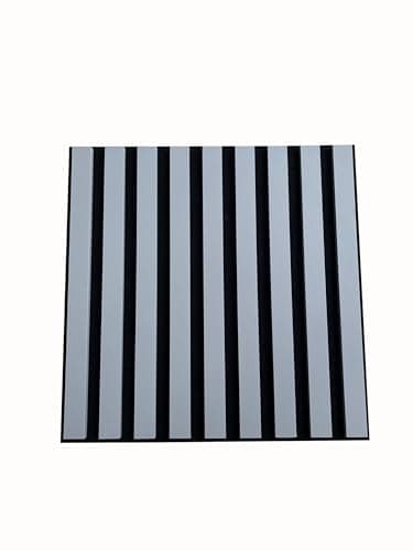 MEBANO Panneaux Acoustiques Chêne Artisan - Décoration Murale pour Salles de Conference - 2x (26,5x240 cm) Noire — Gris Arctis