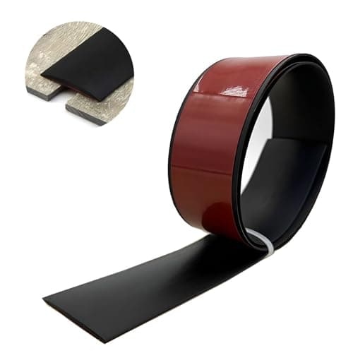 Bande de Transition de Sol Autocollante Gray Wood Grain 7.6cm pour Couvrir Les Espaces Entre Les Sols en Bois - Sécurité — Black