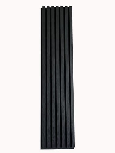 MEBANO Gris Panneaux Acoustiques Arctis Lot de 4 Absorption Sonore Décoration Muraleése — Noir Imitation Bois