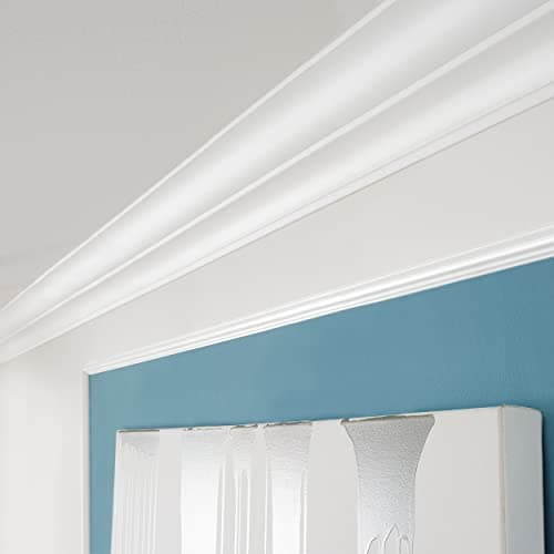 DECOSA Moulure G3 Gracia - Blanc - Pour Murs Intérieurs - Idéale pour Salon ou Chambre - Faible État d'Usure - 20 m de L