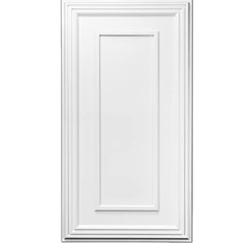 Art3d Dalles de Plafond en PVC 4,5 m² - Léger et Installer facile 61 x 61 cm — Blanc Mat
