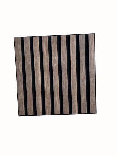 MEBANO Panneaux Acoustiques Chêne Artisan - Décoration Murale pour Salles de Conference - 2x (26,5x240 cm) Noire — Noyer