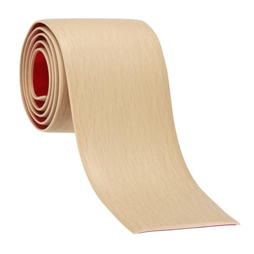 PATIKIL Coupe joints de sol auto-adhésifs 2 po x 3 pi, séparateur de carreaux noirs pour moquette, convient aux portes e — Grain de bois d'érable