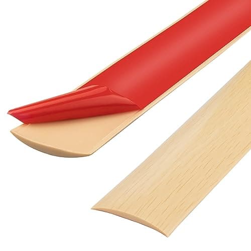 Bande de seuil en PVC pour stratifié - adaptation parfaite pour toute famille - protection parfaite pour les portes de s — 1m-4cm-grain D'érable
