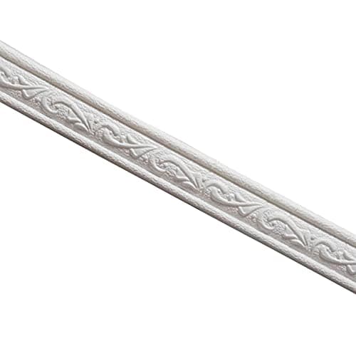 Moulure Murale Adhésive Jatour, Bordure Murale Autocollante pour Décoration Intérieure Salle de Bain Cuisine S infix 10 — Blanc