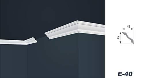 <think>

</think>

Moulures de plafond en polystyrène XPS Marbet - légères & robustes - design moderne - 2 mètres E-40-8