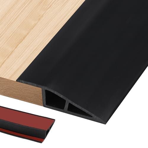 Rampe de Seuil Adhésive PVC, Noir, 2MMième Pente, Deux Côtés Adhésifs — Noir