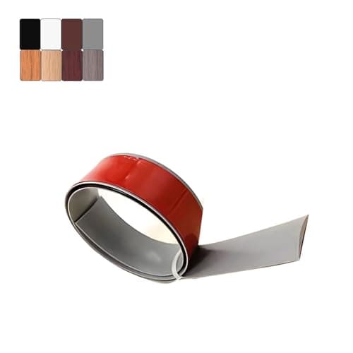 Seuil Autoadhésif GreyWoodGrain 5cm*1m, Pour Porte et Transition de Sol, Bande de Coulage Vinylique 1m x 4cm — Gris
