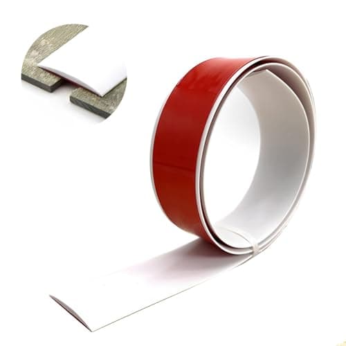 Bande de Transition de Sol Autocollante Gray Wood Grain 7.6cm pour Couvrir Les Espaces Entre Les Sols en Bois - Sécurité — White
