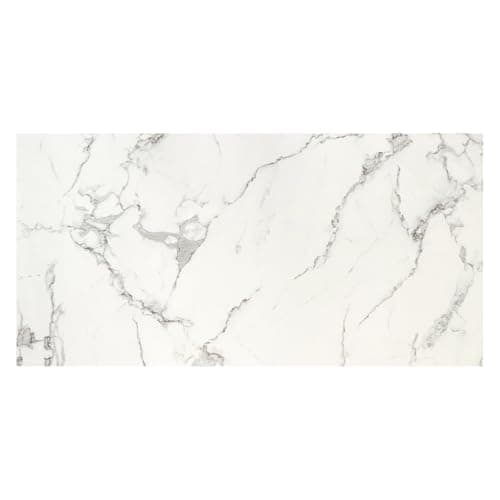 IZODEKOR Revêtement Mural Carrare pour Salon et Cuisine - Effet Marbre, Surface Brillante | Alternative Carrelage Marbre