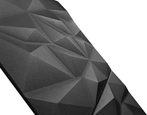 DECCART - Panneaux Mural Decoratif 3D Noir | Polystyrène PSE | Pour Décoration Murale | Appartements et Chambres | Éléga