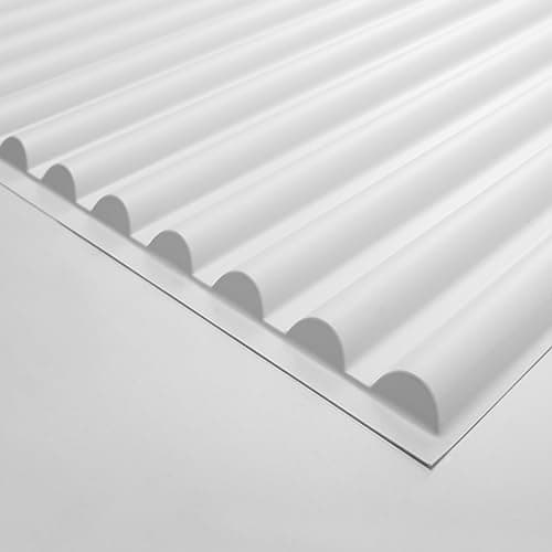 Art3d - Dalles de plafond 3D Lot de 12 Blanc pour décoration murale intérieure - 61 x 121,9 cm - Chic et modernes pour m