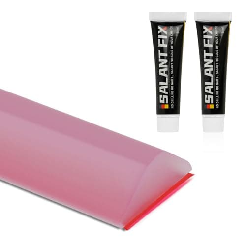 Flintronic Joint Douche, Barrière d'eau Silicone 3M, Noir, pour Sol de Salle de Bain - Barrière Anti-Inondation Adhésif — A Transparent+2*20g de Colle