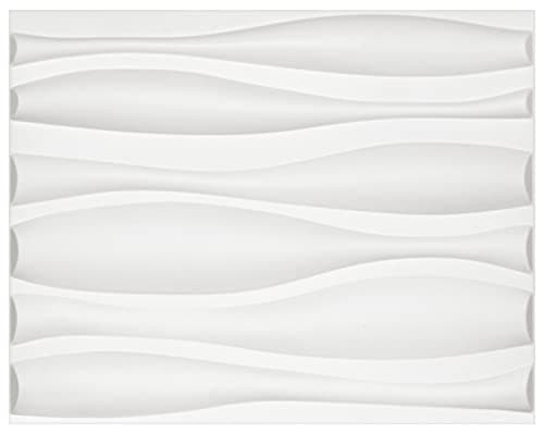 Panneaux muraux 3D canne à sucre & fibre de bambou blanc 100% naturel - Panneaux de revêtement mural (50x50cm BLADED, 2m — Goliat - 62x80cm