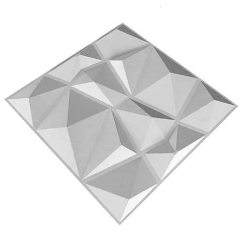 Panneaux muraux 3D PVC Lot de 6 pour salle de jeux, salon, cuisine - Grandes dimensions 30 x 30 cm - Décoration moderne