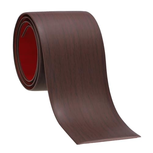 PATIKIL Coupe joints de sol auto-adhésifs 2 po x 3 pi, séparateur de carreaux noirs pour moquette, convient aux portes e — Chêne rouge.