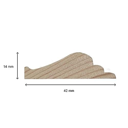 NORDLINGER PRO Kit moulure de soubassement 4m - Moulure murale FSC 100% pour une décoration élégante - Parfait pour donn