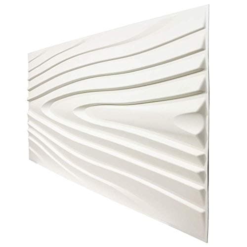 Panneau mural décoratif CIRCLE-BIT, fibre de bambou naturel, blanc, intérieur, décoration murale, éco-friendly, 30x40 cm