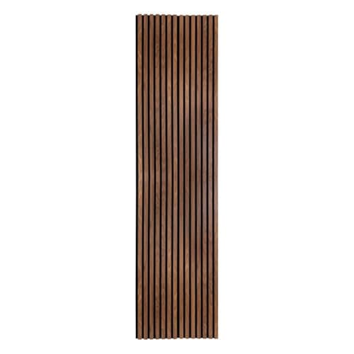 Atmosphera - Panneau Décoratif Tasseaux Bois Colva - 60x60cm - Beige Fond Noir - Réduction du Bruit pour Entrée, Chambre — Bois Foncé