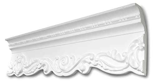 DECOSA Moulure G39 blanche polystyrène - intérieur - 58 x 140 mm - 2 mètres 10 pièces