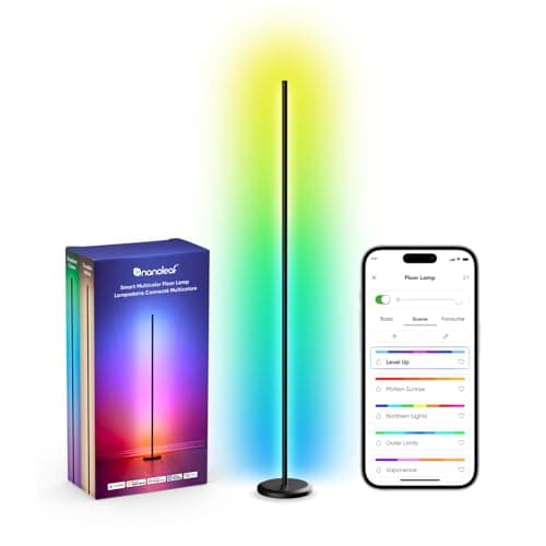 Nanoleaf Lampadaire LED RGB 1700lm | Salon | Compatible avec Alexa et Matter | Synchronisation Musicale | 16 Millions Co