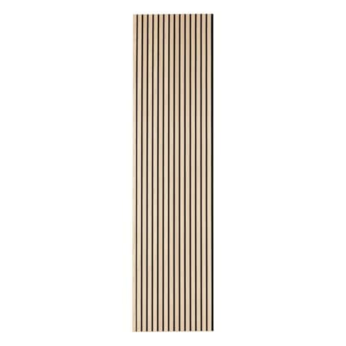 Atmosphera - Panneau Décoratif Tasseaux Bois Colva - 60x60cm - Beige Fond Noir - Réduction du Bruit pour Entrée, Chambre — Marron Chêne