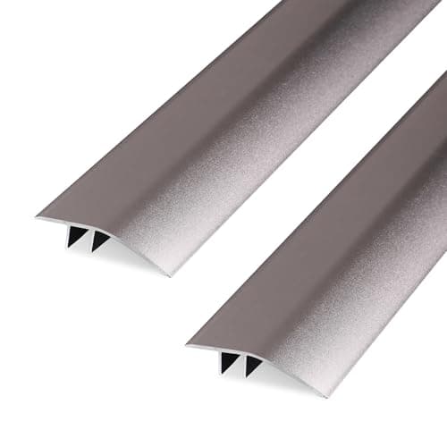 Rampe de Seuil en Aluminium pour Accessibilité, Barre de Transitoire avec Pente 6-12mm (0,9m × 4,3cm), Rattrapage de Mar — Or-violet