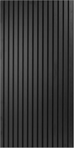 Art3d - Panneaux acoustiques insonorisants 3D bois noyer 2,88㎡ pour mur et plafond - Hauteperformance sonore et esthétiq — Noir Mat