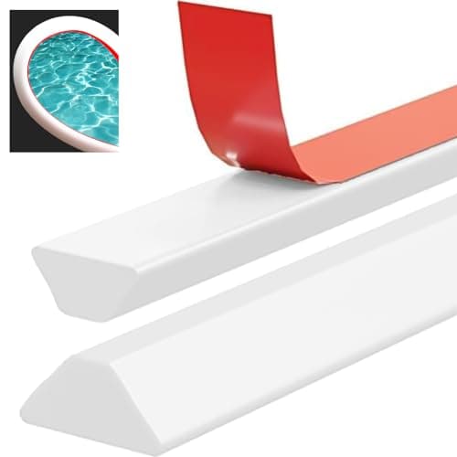 Seuils de Douche 200cm Silicone Blanc |Joint Étanche Douche Pliable| Usage Maison ( Blanc )