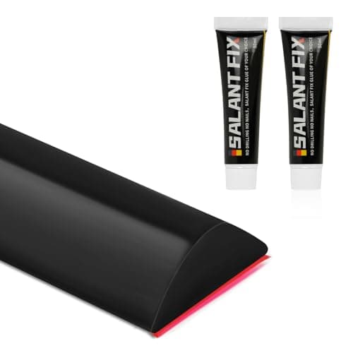 Flintronic Joint Douche, Barrière d'eau Silicone 3M, Noir, pour Sol de Salle de Bain - Barrière Anti-Inondation Adhésif — #4 Noir