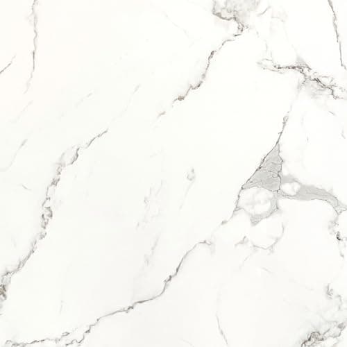 IZODEKOR Revêtement Mural Carrare pour Salon et Cuisine - Effet Marbre, Surface Brillante | Alternative Carrelage Marbre — Carrara