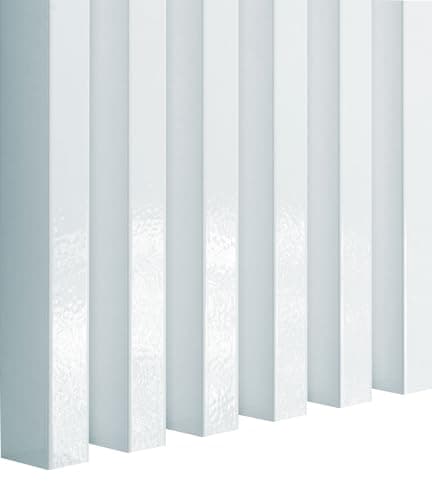 Premium Panneaux muraux acoustiques 3D 12 pièces, Vertical, Longueur 275 cm, Largeur 2,9 cm, Profondeur 4 cm, Aspect boi — Capri Blanc Brillant